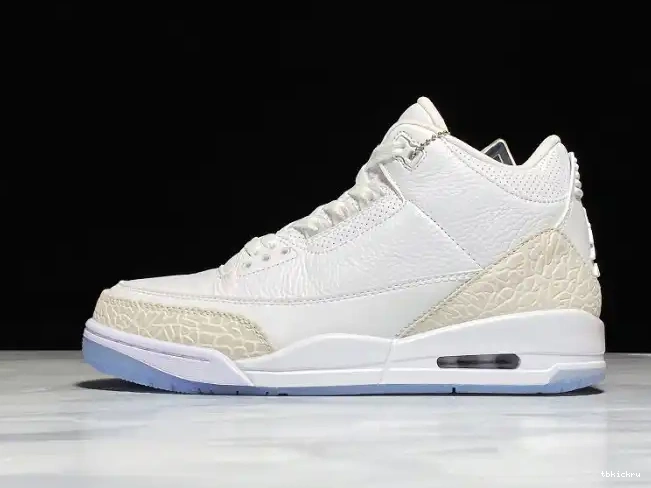 Rep TBK 3 136064-111 White Retro Triple Jordan Air 0610